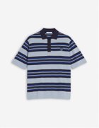 【メゾン キツネ/MAISON KITSUNE / MEN】のMaison Kitsune/FINE GAUGE STRIPED POLO 人気、トレンドファッション・服の通販 founy(ファニー) ファッション Fashion メンズファッション Fashion for Men テクスチャー Texture, Textured Fabric パッチ Patch, Appliqué ボーダー Border, Stripe ポロシャツ Polo Shirt, Collared Tee 半袖 Short Sleeve, Half Sleeve 夏 Summer S/S・春夏 SS, Spring/Summer, Warm Season thumbnail CIRRUS BLUE/INK BLUE|ID: prp329100004576325 ipo3291000000033423087