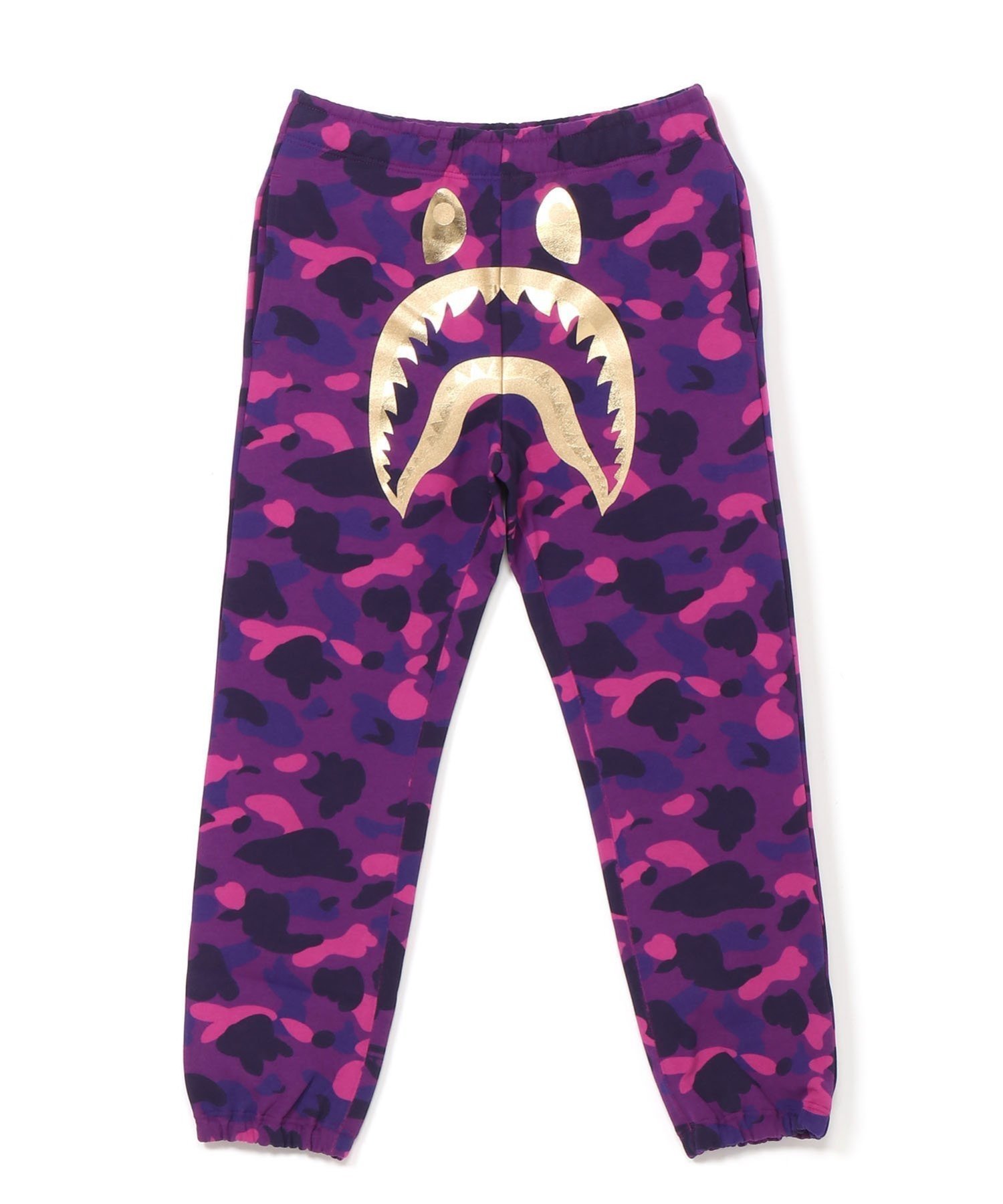 【その他のブランド/Other】のCOLOR CAMO SHARK SWEAT PANTS インテリア・キッズ・メンズ・レディースファッション・服の通販 founy(ファニー) 　ファッション　Fashion　メンズファッション　Fashion for Men　ボトムス　Bottoms　パッチ　Patch, Appliqué　フロント　Front, Front Design　プリント　Print, Printed Pattern　ポケット　Pocket, Pocket Detail　PURPLE|ID: prp329100004576387 ipo3291000000033031843