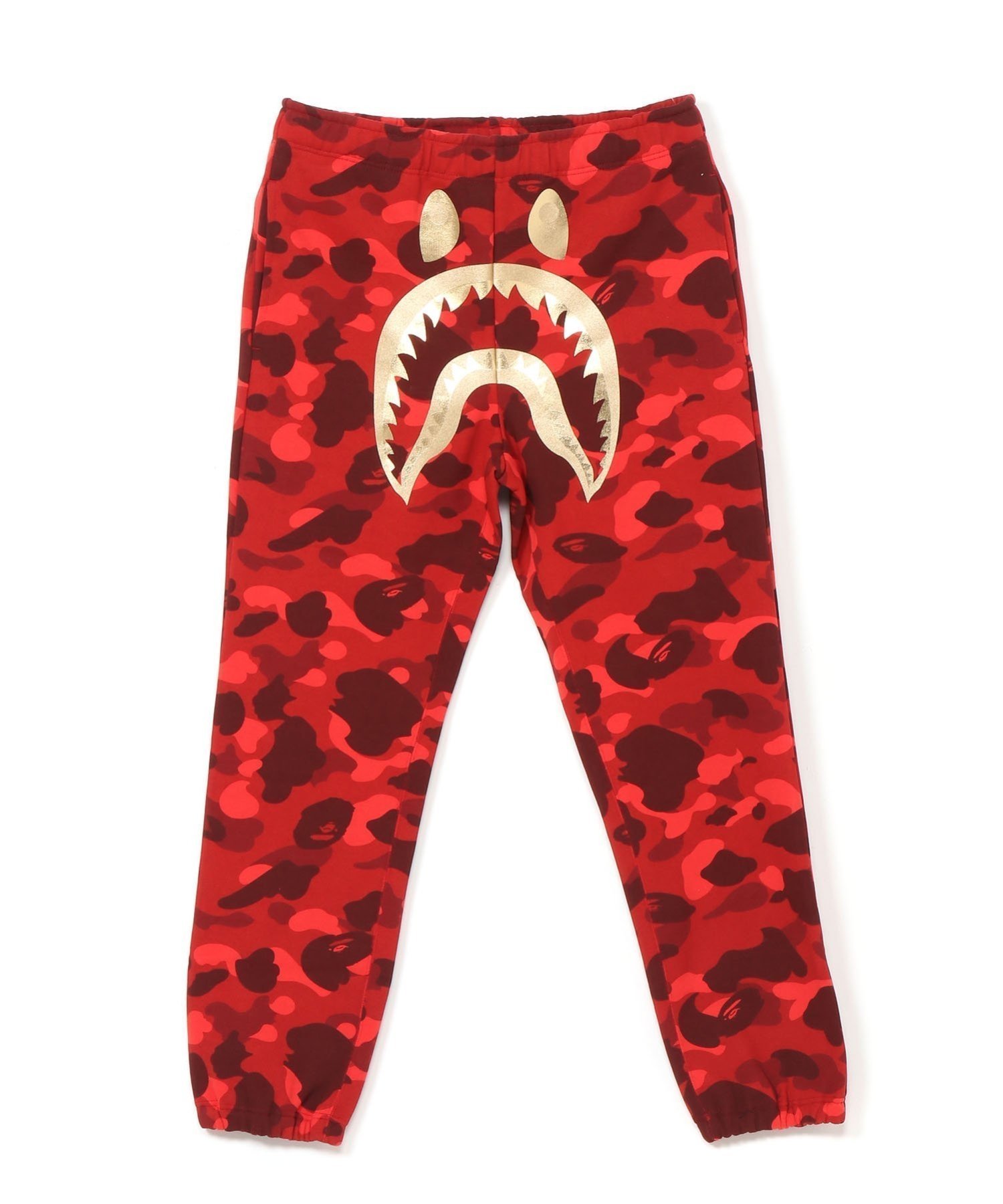 【その他のブランド/Other】のCOLOR CAMO SHARK SWEAT PANTS インテリア・キッズ・メンズ・レディースファッション・服の通販 founy(ファニー) 　ファッション　Fashion　メンズファッション　Fashion for Men　ボトムス　Bottoms　パッチ　Patch, Appliqué　フロント　Front, Front Design　プリント　Print, Printed Pattern　ポケット　Pocket, Pocket Detail　RED|ID: prp329100004576387 ipo3291000000033031845