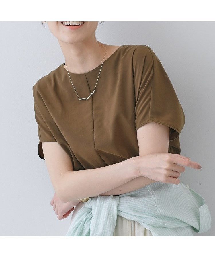 【インディヴィ/INDIVI】の春SALE!【通気性◎撥水/接触冷感/UVケア】ドルマンスリーブブラウス インテリア・キッズ・メンズ・レディースファッション・服の通販 founy(ファニー) 　ファッション　Fashion　レディースファッション　Ladies' Fashion Online　トップス・カットソー　Tops/Tshirt　シャツ/ブラウス　Shirts/Blouses　シンプル　Simple　ジャケット　Jacket　ストレッチ　Stretch　セットアップ　Set Up　トレンド　Trend　ビジネス 仕事 通勤　Business　夏　Summer　春　Spring　ブラウン|ID: prp329100004576401 ipo3291000000032661021