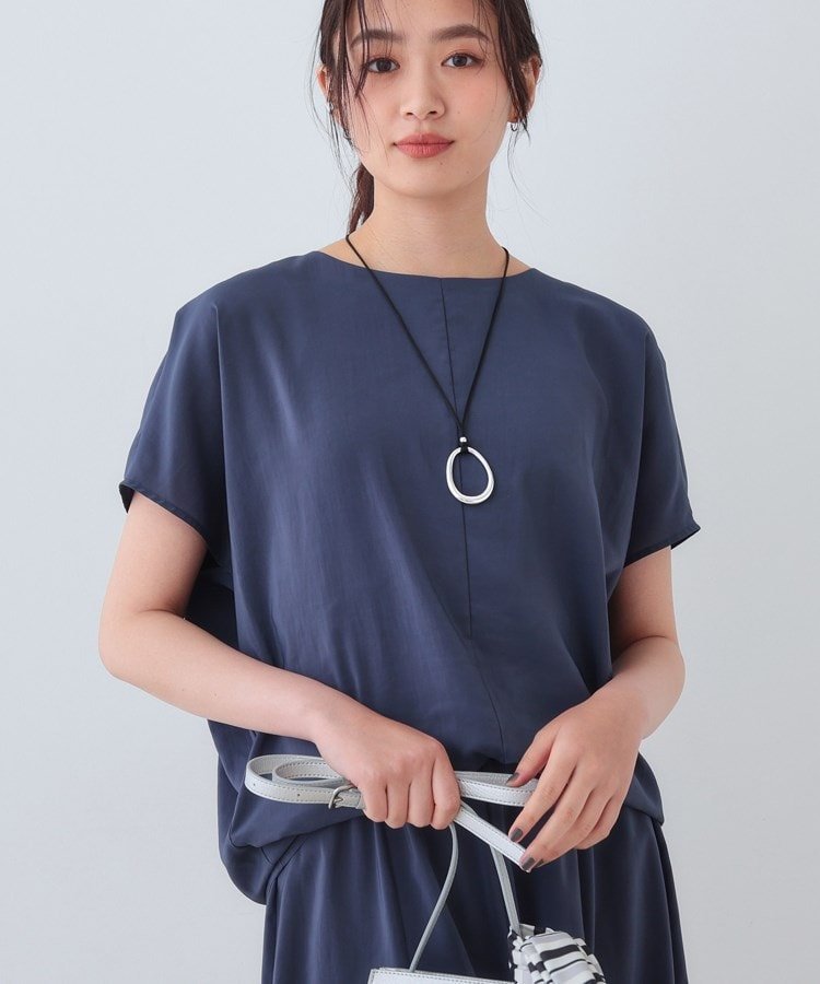 【インディヴィ/INDIVI】の春SALE!【通気性◎撥水/接触冷感/UVケア】ドルマンスリーブブラウス インテリア・キッズ・メンズ・レディースファッション・服の通販 founy(ファニー) 　ファッション　Fashion　レディースファッション　Ladies' Fashion Online　トップス・カットソー　Tops/Tshirt　シャツ/ブラウス　Shirts/Blouses　シンプル　Simple　ジャケット　Jacket　ストレッチ　Stretch　セットアップ　Set Up　トレンド　Trend　ビジネス 仕事 通勤　Business　夏　Summer　春　Spring　ネイビー|ID: prp329100004576401 ipo3291000000032661022