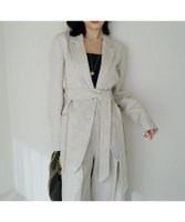 【アニュアンス/anuans】のリネンテーラードジャケット 人気、トレンドファッション・服の通販 founy(ファニー) ファッション Fashion レディースファッション Fashion for Women アウター Coat / Outerwear Collection レディースジャケット・軽アウター Jackets テーラードジャケット / 通勤・きれいめスタイル Tailored Jackets & Blazers ジャケット Jacket, Outerwear フリンジ Fringe, Tassel 夏 Summer |ID:prp329100004576421