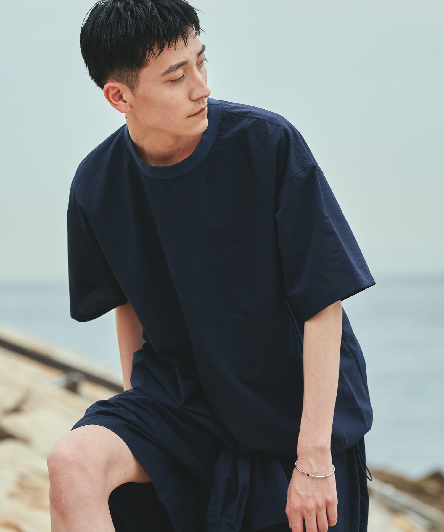 【アーバンリサーチ ドアーズ/URBAN RESEARCH DOORS / MEN】の『吸水速乾/軽量』DotAir SHORT-SLEEVE PULLOVER インテリア・キッズ・メンズ・レディースファッション・服の通販 founy(ファニー) 　ファッション　Fashion　メンズファッション　Fashion for Men　アウトドア　Outdoor Clothing　吸水　Absorbent, Quick-Dry　軽量　Lightweight, Ultra Light　ストレッチ　Stretch, Stretchy Fabric　スピンドル　Spindle, Drawcord　スポーツ　Sports, Activewear　セットアップ　Set-Up, Coordinated Outfit　パターン　Pattern, Design Print　ポケット　Pocket, Pocket Detail　S/S・春夏　SS, Spring/Summer, Warm Season　夏　Summer　旅行　Travel　2025年　2025　2025春夏・S/S　Spring/Summer 2025 SS25　ネイビー|ID: prp329100004576459 ipo3291000000032764541