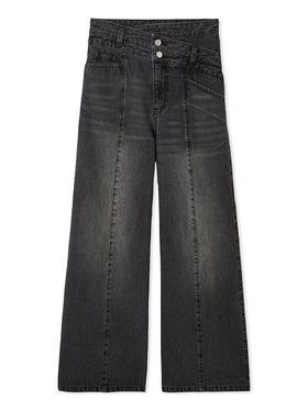 【フレイ アイディー/FRAY I.D】のアシメダブルウエストワイドデニムパンツ 人気、トレンドファッション・服の通販 founy(ファニー) ファッション Fashion レディースファッション Ladies' Fashion Online パンツ Pants デニムパンツ Denim Pants アシンメトリー Asymmetry コンパクト Compact センター Center ダブル Double デニム Denim トレンド Trend ポケット Pocket ワイド Wide 夏 Summer |ID:prp329100004576464
