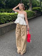 【リリーブラウン/Lily Brown】の【LILY BROWN Dickies】タックバギーパンツ BEG[037]|ID: prp329100004576580 ipo3291000000032693583
