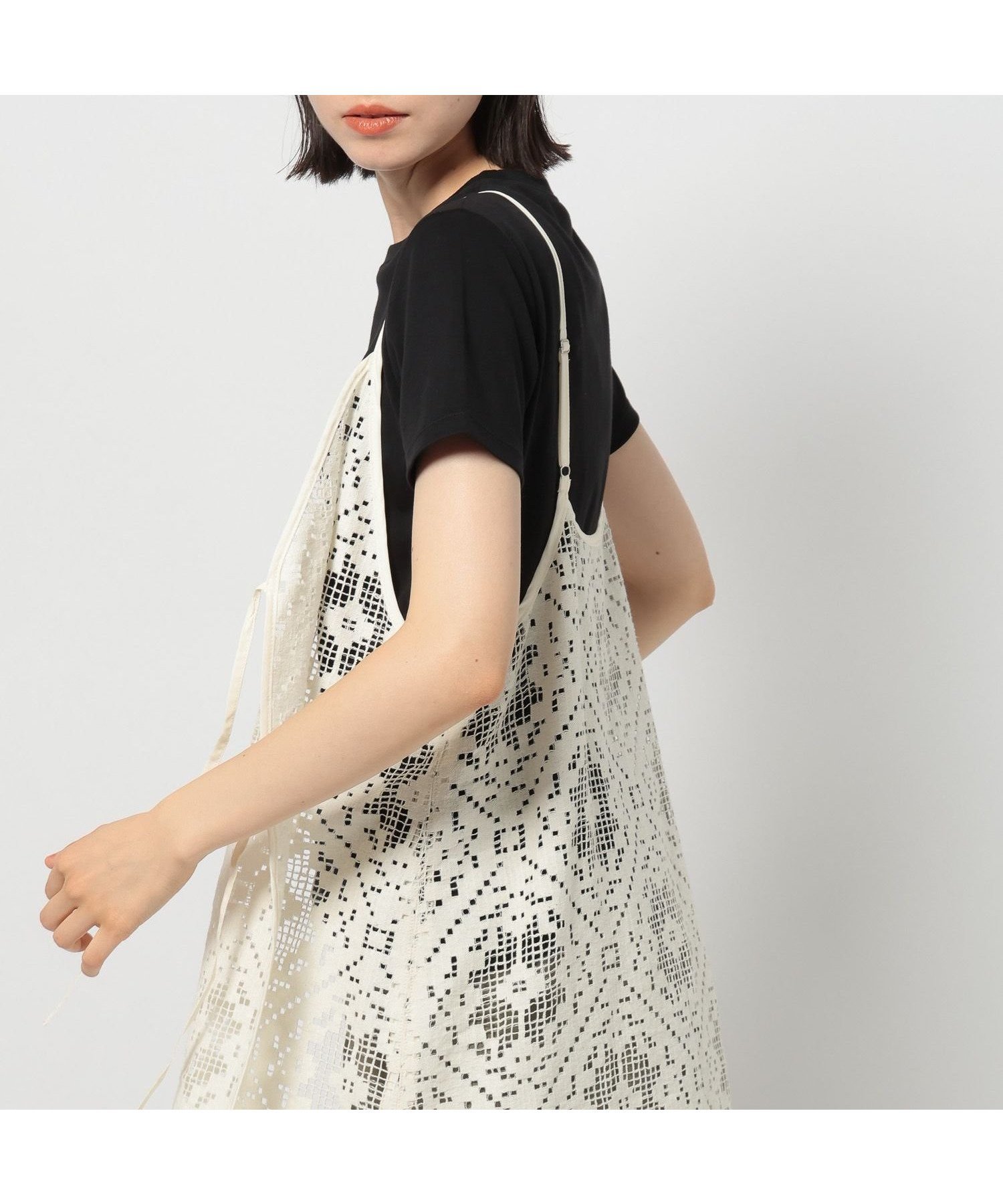 【ニコアンド/niko and】の3WAYクラフト風キャミワンピース インテリア・キッズ・メンズ・レディースファッション・服の通販 founy(ファニー) 　ファッション　Fashion　レディースファッション　Ladies' Fashion Online　ワンピース　Dress　キャミワンピース　No Sleeve Dresses　おすすめ　Recommend　キャミワンピース　Cami Dress　トレンド　Trend　バランス　Balance　ボトム　Bottom　ラップ　Wrap　夏　Summer　無地　Plain Color　アイボリー|ID: prp329100004576842 ipo3291000000032588970