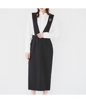 【アンタイトル/UNTITLED】の【肩紐取り外し可/日本製/ミモレ丈】2WAYジャンパースカート 人気、トレンドファッション・服の通販 founy(ファニー) ファッション Fashion レディースファッション Fashion for Women スカート Skirts 日本製 Made In Japan |ID:prp329100004576908