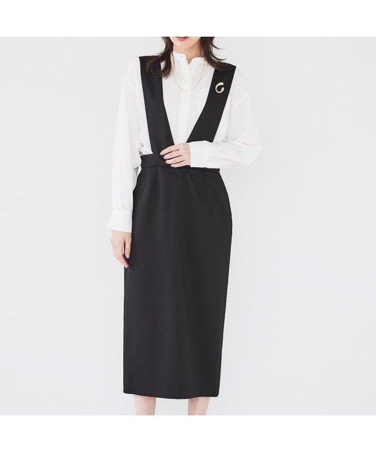 【アンタイトル/UNTITLED】の【肩紐取り外し可/日本製/ミモレ丈】2WAYジャンパースカート 人気、トレンドファッション・服の通販 founy(ファニー) 　ファッション　Fashion　レディースファッション　Fashion for Women　スカート　Skirts　日本製　Made In Japan　 other-1|ID: prp329100004576908 ipo3291000000033039377