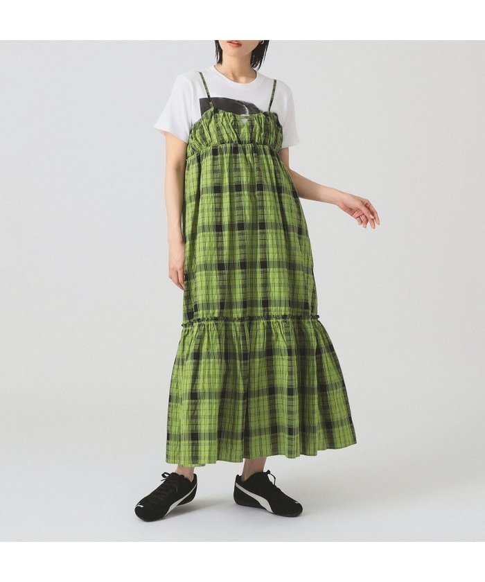 【ビームス ウイメン/BEAMS】のチェック ティアード キャミ ワンピース インテリア・キッズ・メンズ・レディースファッション・服の通販 founy(ファニー) https://founy.com/ ファッション Fashion レディースファッション Fashion for Women ワンピース Dresses キャミソールワンピース Camisole Dresses おすすめ Recommended / Our Picks キャミ Camisole, Cami Top キャミソール Camisole, Spaghetti Strap Top ジャケット Jacket, Outerwear チェック Check, Plaid, Tartan ティアード Tiered, Tiered Style ティアードワンピース Tiered Dress, Flared Dress ビスチェ Bustier, Corset Top 秋 Autumn |ID: prp329100004576914 ipo3291000000033625181