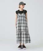 【ビームス ウイメン/BEAMS】のチェック ティアード キャミ ワンピース WHT/BLK|ID: prp329100004576914 ipo3291000000033625186