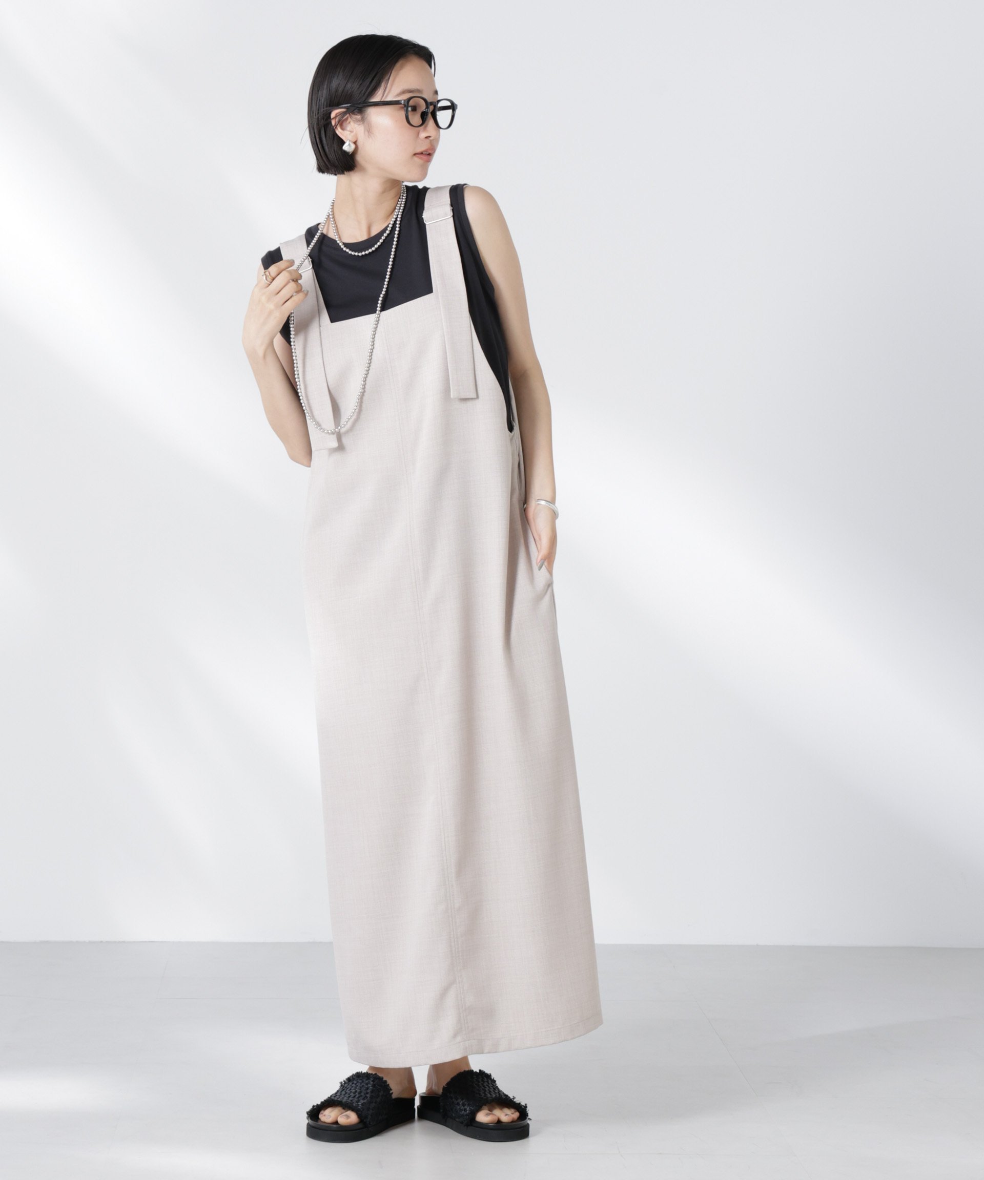 【ナノ ユニバース/nano universe】の前後2wayサロペットワンピース 人気、トレンドファッション・服の通販 founy(ファニー) 　ファッション　Fashion　レディースファッション　Ladies' Fashion Online　ワンピース　Dress　サロペット　Salopette　インナー　Inner　春　Spring　サロペット　Overalls　サンダル　Sandals　シューズ　Shoes　スニーカー　Sneakers　スリット　Slit　ベーシック　Basic　S/S・春夏　Ss・Spring/Summer　夏　Summer　2025年　2025　2025春夏・S/S　Ss,Spring/Summer,2025　 other-1|ID: prp329100004576954 ipo3291000000032637466