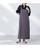 【ナノ ユニバース/nano universe】の前後2wayサロペットワンピース チャコール3|ID: prp329100004576954 ipo3291000000032637473