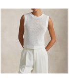 【ラルフローレン/RALPH LAUREN】のリネンコットン スリーブレス セーター タンク 100ホワイト|ID: prp329100004576963 ipo3291000000032698604