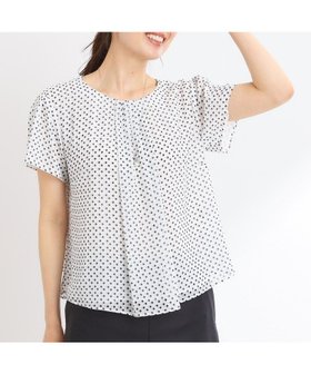 【リフレクト/Reflect】の【夏SALE/マシンウォッシュ可/セットアップ可】ギャザータックプリントブラウス 人気、トレンドファッション・服の通販 founy(ファニー) ファッション Fashion レディースファッション Fashion for Women トップス・カットソー Cut & Sew Tops シャツ・ブラウス・オフィスカジュアル Elegant Blouses & Button-Ups ギャザー Gathered, Ruffled シフォン Chiffon, Lightweight Fabric セットアップ Set-Up, Coordinated Outfit バランス Balance, Style Balance プリント Print, Printed Pattern エレガント 上品 Elegant 夏 Summer 無地 Plain, Solid Color |ID:prp329100004576973