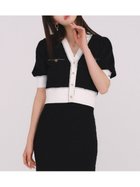 【リリーブラウン/Lily Brown】の【LILY BROWN×MARY QUANT】ニットカーデ 人気、トレンドファッション・服の通販 founy(ファニー) ファッション Fashion レディースファッション WOMEN トップス・カットソー Tops/Tshirt ニット Knit Tops クラシカル Classical スカラップ Scalloped スリーブ Sleeve 透かし Watermark ボーダー Border リゾート Resort おすすめ Recommend エレガント 上品 Elegant thumbnail BLK[009]|ID: prp329100004576974 ipo3291000000032485043