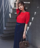 【ナチュラル ビューティー ベーシック/NATURAL BEAUTY BASIC】のベルテッドデニムスカート ネイビー|ID: prp329100004576981 ipo3291000000032669707