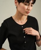 【サロン アダム エ ロペ/SALON adam et rope'】の【WEB限定】プリマベールリブヘンリーネックTシャツ ブラック(01)|ID: prp329100004577039 ipo3291000000032670885
