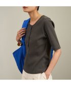 【サロン アダム エ ロペ/SALON adam et rope'】の【WEB限定】プリマベールリブヘンリーネックTシャツ チャコール(06)|ID: prp329100004577039 ipo3291000000032670886