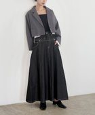 【リアン/Lian】のレイヤードデザインデニムフレアスカート 人気、トレンドファッション・服の通販 founy(ファニー) ファッション Fashion レディースファッション Ladies' Fashion Online スカート Skirt Aライン/フレアスカート Flared A-Line Skirts トレンド Trend thumbnail ブラック|ID: prp329100004577070 ipo3291000000032623298
