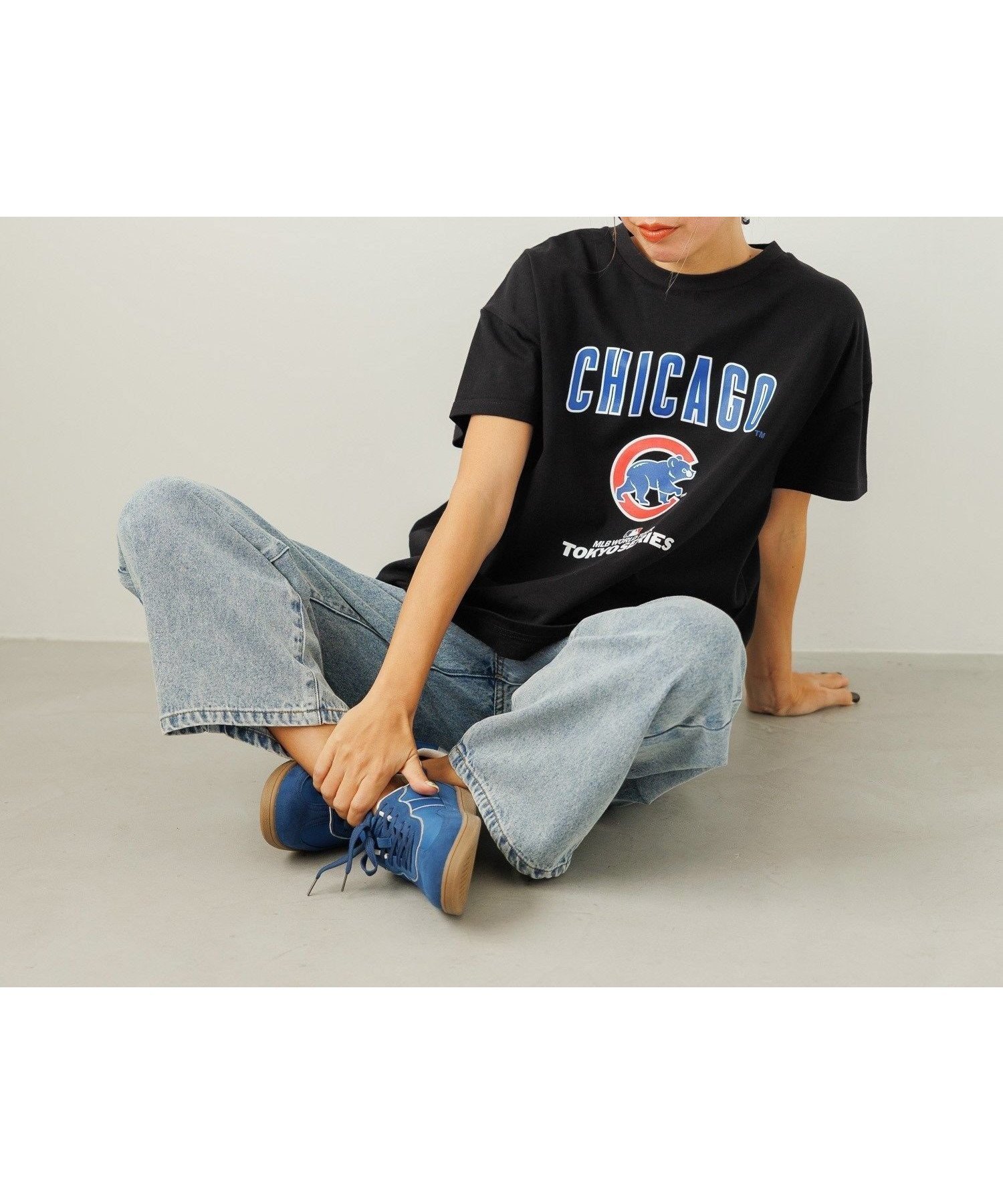 【ベイフロー/BAYFLOW】の【MLB TOKYO SERIES】MLB World Tour Tシャツ(WOMEN) インテリア・キッズ・メンズ・レディースファッション・服の通販 founy(ファニー) 　ファッション　Fashion　レディースファッション　Fashion for Women　トップス・カットソー　Cut & Sew Tops　シャツ・ブラウス・オフィスカジュアル　Elegant Blouses & Button-Ups　ロングTシャツ・Tシャツ　Longline T-Shirts & Tees　グラフィック　Graphic, Graphic Design　コレクション　Collection, Seasonal Line　コンパクト　Compact, Small Size　ショート　Short, Short Length　スポーツ　Sports, Activewear　トレンド　Trend, Trending Now　プリント　Print, Printed Pattern　別注　Limited Edition, Custom Order　ブラック19|ID: prp329100004577098 ipo3291000000033238784