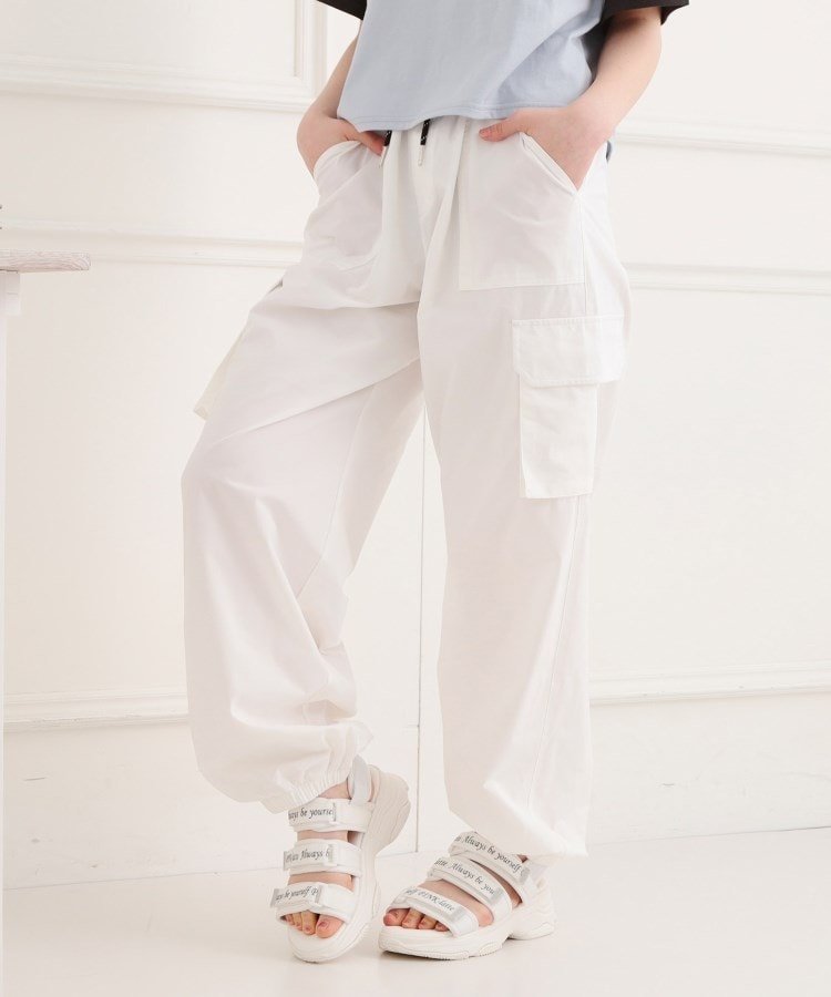 【ピンク ラテ/PINK-latte / KIDS】のシンプルカーゴパンツ 人気、トレンドファッション・服の通販 founy(ファニー) 　ファッション　Fashion　キッズファッション　KIDS Children’s Clothing　ボトムス　Bottoms/Kids　おすすめ　Recommend　シリコン　Silicon　シンプル　Simple　スポーティ　Sporty　ドローコード　Draw Cord　ポケット　Pocket　 other-1|ID: prp329100004577159 ipo3291000000032641944