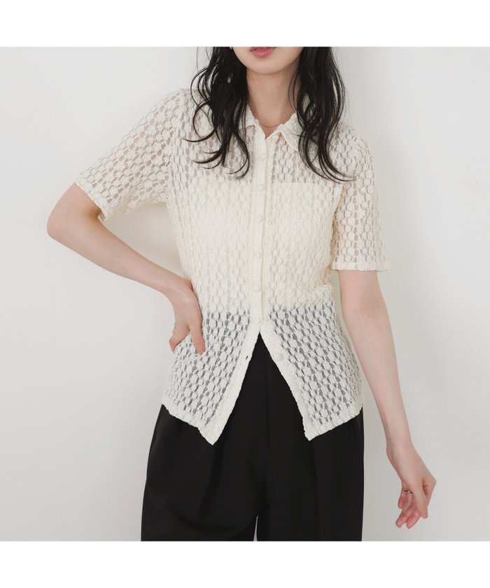 【リアン/Lian】のフラワーレース半袖ポロシャツ インテリア・キッズ・メンズ・レディースファッション・服の通販 founy(ファニー) https://founy.com/ ファッション Fashion レディースファッション Ladies' Fashion Online トップス・カットソー Tops/Tshirt シャツ/ブラウス Shirts/Blouses ポロシャツ Polo Shirts フラワー Flower ポロシャツ Polo Shirt レース Race 半袖 Short Sleeve |ID: prp329100004577199 ipo3291000000032619672