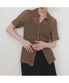 【リアン/Lian】のフラワーレース半袖ポロシャツ 人気、トレンドファッション・服の通販 founy(ファニー) ファッション Fashion レディースファッション Fashion for Women トップス・カットソー Cut & Sew Tops シャツ・ブラウス・オフィスカジュアル Elegant Blouses & Button-Ups ポロシャツ・きれいめカジュアル Smart-Casual Polo Tops フラワー Flower, Floral ポロシャツ Polo Shirt, Collared Tee レース Lace, Lace Fabric 半袖 Short Sleeve, Half Sleeve thumbnail ブラウン|ID: prp329100004577199 ipo3291000000033547598