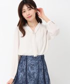 【ミッシュマッシュ/MISCH MASCH】の【ON/OFF使える万能アイテム】パールバー付きタイブラウス/MM518101 人気、トレンドファッション・服の通販 founy(ファニー) ファッション Fashion レディースファッション Fashion for Women トップス・カットソー Cut & Sew Tops シャツ・ブラウス・オフィスカジュアル Elegant Blouses & Button-Ups エレガント 上品 Elegant ギャザー Gathered, Ruffled パール Pearl, Pearl Accent ビジネス 仕事 通勤 Business / Work / Commuting thumbnail ベージュ|ID: prp329100004577218 ipo3291000000033671251