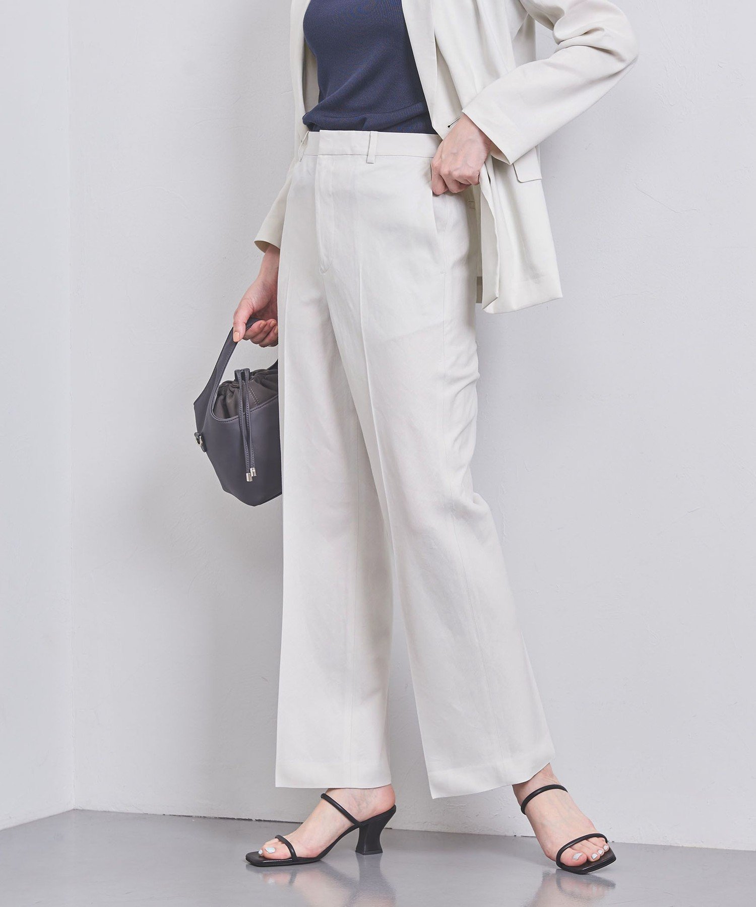 【その他のブランド/Other】のLI/R バイアス パンツ インテリア・キッズ・メンズ・レディースファッション・服の通販 founy(ファニー) 　ファッション　Fashion　レディースファッション　Fashion for Women　パンツ　Pants & Trousers　おすすめ　Recommended / Our Picks　ジャケット　Jacket, Outerwear　セットアップ　Set-Up, Coordinated Outfit　タンブラー　Tumbler, Travel Mug　バイアス　Bias, Diagonal Cut　フィット　Fit, Slim Fit　ワイド　Wide, Wide Fit　春　Spring　秋　Autumn　OFF WHITE|ID: prp329100004577230 ipo3291000000032711883