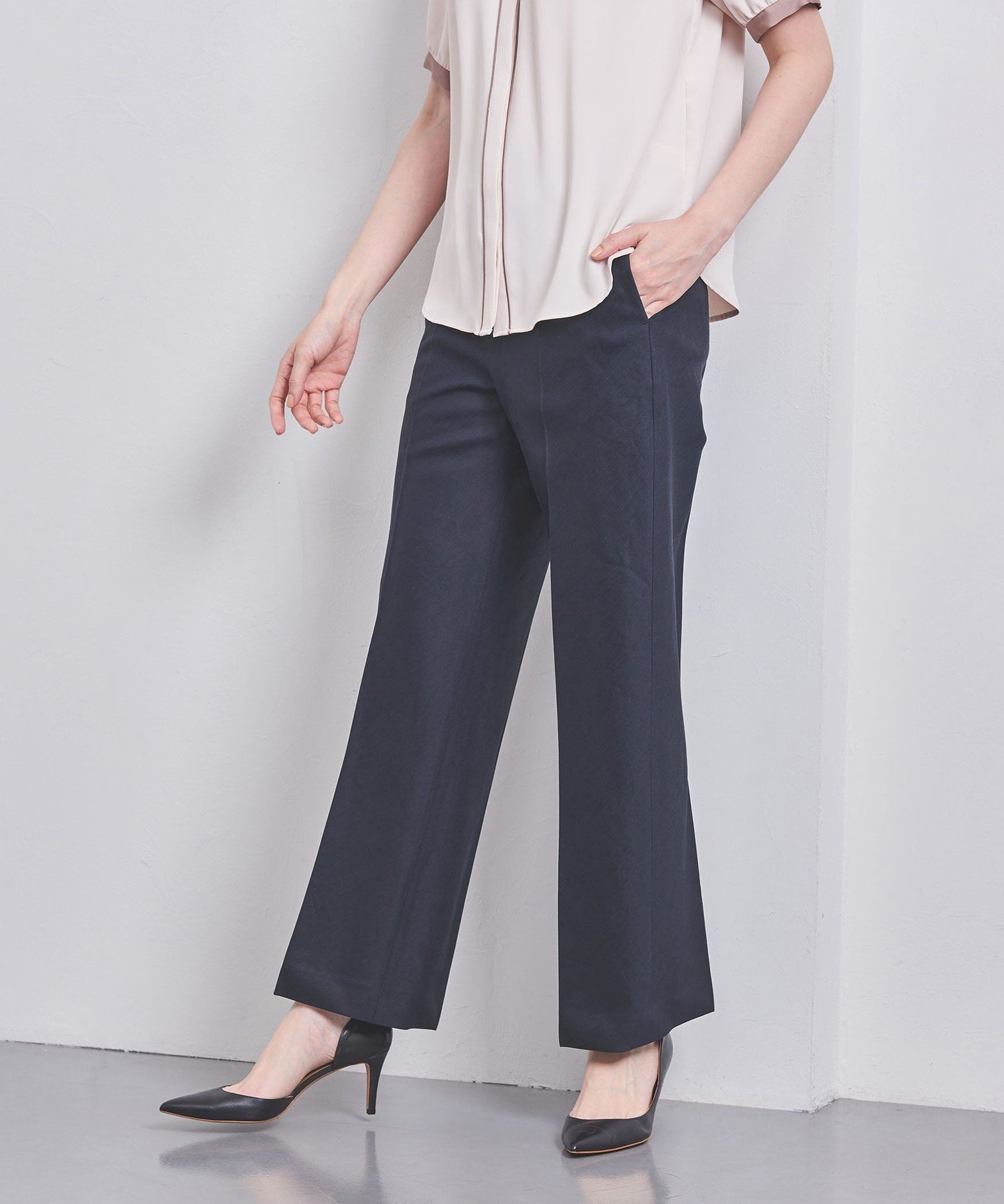 【その他のブランド/Other】のLI/R バイアス パンツ インテリア・キッズ・メンズ・レディースファッション・服の通販 founy(ファニー) 　ファッション　Fashion　レディースファッション　Fashion for Women　パンツ　Pants & Trousers　おすすめ　Recommended / Our Picks　ジャケット　Jacket, Outerwear　セットアップ　Set-Up, Coordinated Outfit　タンブラー　Tumbler, Travel Mug　バイアス　Bias, Diagonal Cut　フィット　Fit, Slim Fit　ワイド　Wide, Wide Fit　春　Spring　秋　Autumn　NAVY|ID: prp329100004577230 ipo3291000000032711886