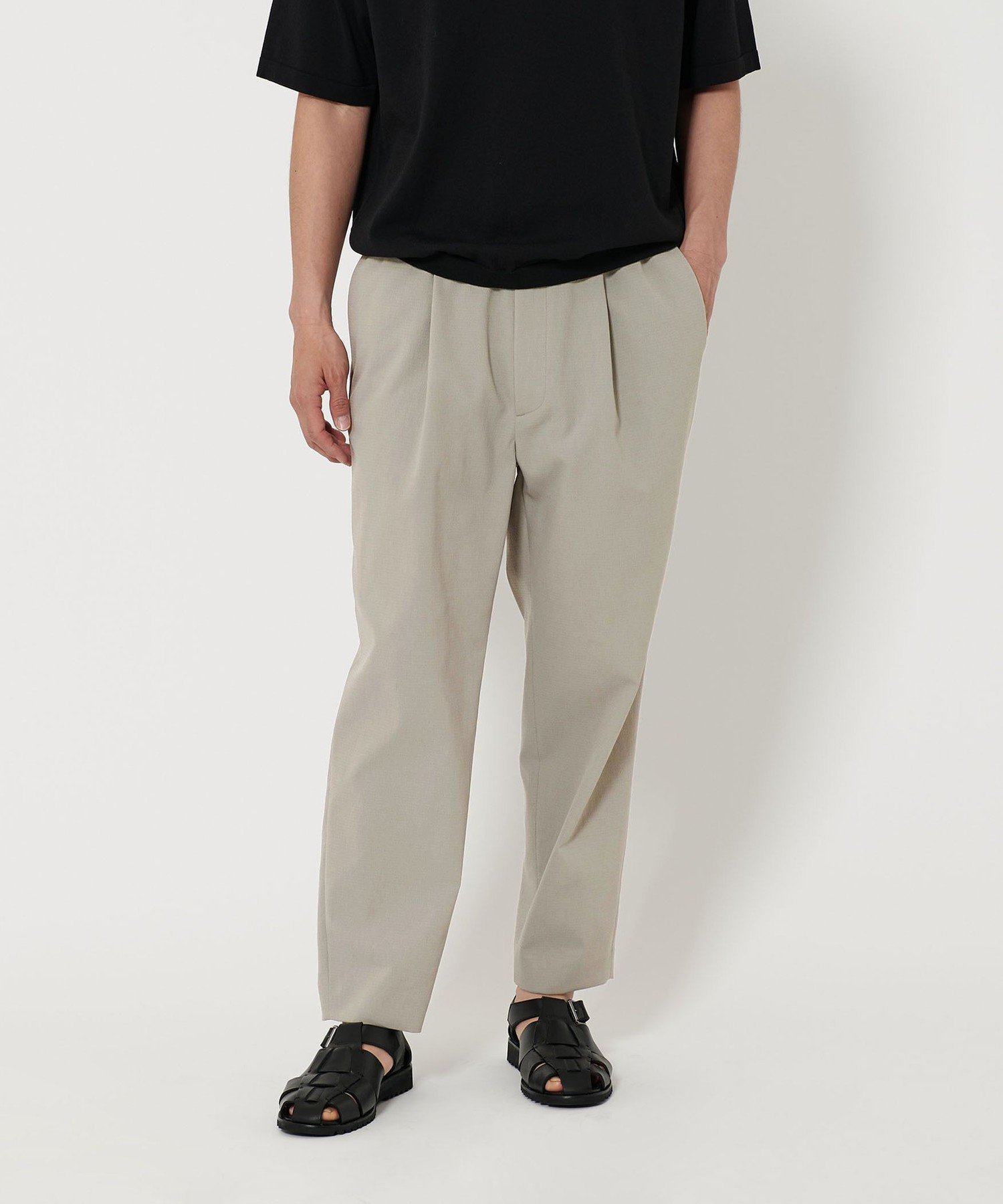 【ビューティ&ユース ユナイテッドアローズ/BEAUTY&YOUTH / UNITED ARROWS / MEN】のKOMATSU PACK トロピカル 1P イージーパンツ -セットアップ対応 ヨコストレッチ- インテリア・キッズ・メンズ・レディースファッション・服の通販 founy(ファニー) 　ファッション　Fashion　メンズファッション　Men's Style Online　ボトムス　Bottoms/Men　エレガント 上品　Elegant　クッション　Cushion　コイン　Coin　ストレッチ　Stretch　スマート　Smart　セットアップ　Set Up　テーパード　Tapered　ドローコード　Draw Cord　ハーフ　Half　バランス　Balance　ポケット　Pocket　別注　Special Order　メッシュ　Mesh　リラックス　Relax　夏　Summer　LT.GRAY|ID: prp329100004577245 ipo3291000000032584871