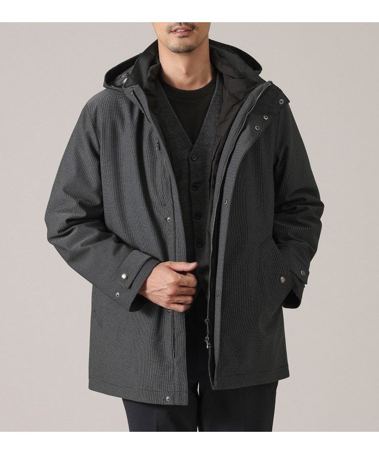 【タケオキクチ/TAKEO KIKUCHI / MEN】の【3WAY】ドビー ダウンライナー付 ブルゾン 人気、トレンドファッション・服の通販 founy(ファニー) 　ファッション　Fashion　メンズファッション　Fashion for Men　軽量　Lightweight, Ultra Light　ジャケット　Jacket, Outerwear　スタイリッシュ　Stylish, Fashionable　財布　Wallet, Purse　ダウン　Down, Puffer　定番　Standard, Basic Item　人気　Popular, Best Seller　パターン　Pattern, Design Print　フィット　Fit, Slim Fit　フロント　Front, Front Design　ブルゾン　Blouson, Bomber Jacket　ポケット　Pocket, Pocket Detail　ライナー　Liner, Inner Layer　冬　Winter / This Winter　 other-1|ID: prp329100004577259 ipo3291000000033550030