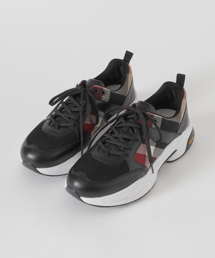 【その他のブランド/Other】の【BLACK.lab】レッドクレストブリッジチェックコンビビブラムスニーカー インテリア・キッズ・メンズ・レディースファッション・服の通販 founy(ファニー) https://founy.com/ ファッション Fashion メンズファッション Men's Style Online シューズ・靴 Shoes/Men スニーカー Sneakers クッション Cushion スニーカー Sneakers スポーツ Sports 軽量 Lightweight |ID: prp329100004577262 ipo3291000000032627665