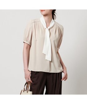 【ユナイテッドアローズ/UNITED ARROWS】のボウタイ ショートスリーブ ブラウス 人気、トレンドファッション・服の通販 founy(ファニー) ファッション Fashion レディースファッション WOMEN トップス・カットソー Tops/Tshirt シャツ/ブラウス Shirts/Blouses インナー Inner ギャザー Gather ショート Short ジャケット Jacket ジョーゼット Georgette スリーブ Sleeve タイトスカート Tight Skirt ダウン Down デニム Denim フェミニン Feminine フォーマル Formal フロント Front リラックス Relax ワイド Wide エレガント 上品 Elegant |ID:prp329100004577328