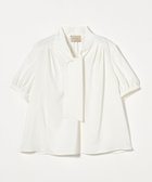 【ユナイテッドアローズ/UNITED ARROWS】のボウタイ ショートスリーブ ブラウス 人気、トレンドファッション・服の通販 founy(ファニー) ファッション Fashion レディースファッション WOMEN トップス・カットソー Tops/Tshirt シャツ/ブラウス Shirts/Blouses インナー Inner ギャザー Gather ショート Short ジャケット Jacket ジョーゼット Georgette スリーブ Sleeve タイトスカート Tight Skirt ダウン Down デニム Denim フェミニン Feminine フォーマル Formal フロント Front リラックス Relax ワイド Wide エレガント 上品 Elegant thumbnail OFF WHITE|ID: prp329100004577328 ipo3291000000032467519