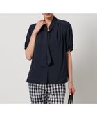 【ユナイテッドアローズ/UNITED ARROWS】のボウタイ ショートスリーブ ブラウス 人気、トレンドファッション・服の通販 founy(ファニー) ファッション Fashion レディースファッション WOMEN トップス・カットソー Tops/Tshirt シャツ/ブラウス Shirts/Blouses インナー Inner ギャザー Gather ショート Short ジャケット Jacket ジョーゼット Georgette スリーブ Sleeve タイトスカート Tight Skirt ダウン Down デニム Denim フェミニン Feminine フォーマル Formal フロント Front リラックス Relax ワイド Wide エレガント 上品 Elegant thumbnail NAVY|ID: prp329100004577328 ipo3291000000032467522