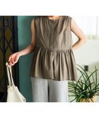 【フリークスストア/FREAK'S STORE】のインド ノースリーブ ピンタック ギャザー ブラウス【限定展開】 25SS モカ|ID: prp329100004577332 ipo3291000000033209368