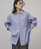【サロン アダム エ ロペ/SALON adam et rope'】の【WEB限定】ヨーロピアンフラックスリネンオーバーシャツ サックス(48)|ID: prp329100004577339 ipo3291000000032590893