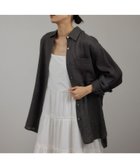 【サロン アダム エ ロペ/SALON adam et rope'】の【WEB限定】ヨーロピアンフラックスリネンオーバーシャツ チャコール(06)|ID: prp329100004577339 ipo3291000000032590894