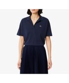 【ラコステ/LACOSTE】のサイドスリット スキッパーネック ドレープポロシャツ 人気、トレンドファッション・服の通販 founy(ファニー) ファッション Fashion レディースファッション Fashion for Women トップス・カットソー Cut & Sew Tops シャツ・ブラウス・オフィスカジュアル Elegant Blouses & Button-Ups ポロシャツ・きれいめカジュアル Smart-Casual Polo Tops エレガント 上品 Elegant スキッパー Skipper, Open Collar スリット Slit, Slit Detail ドレープ Drape, Draping Fabric 鹿の子 Piqué, Kanoko Fabric thumbnail ネイビー|ID: prp329100004577363 ipo3291000000032788379