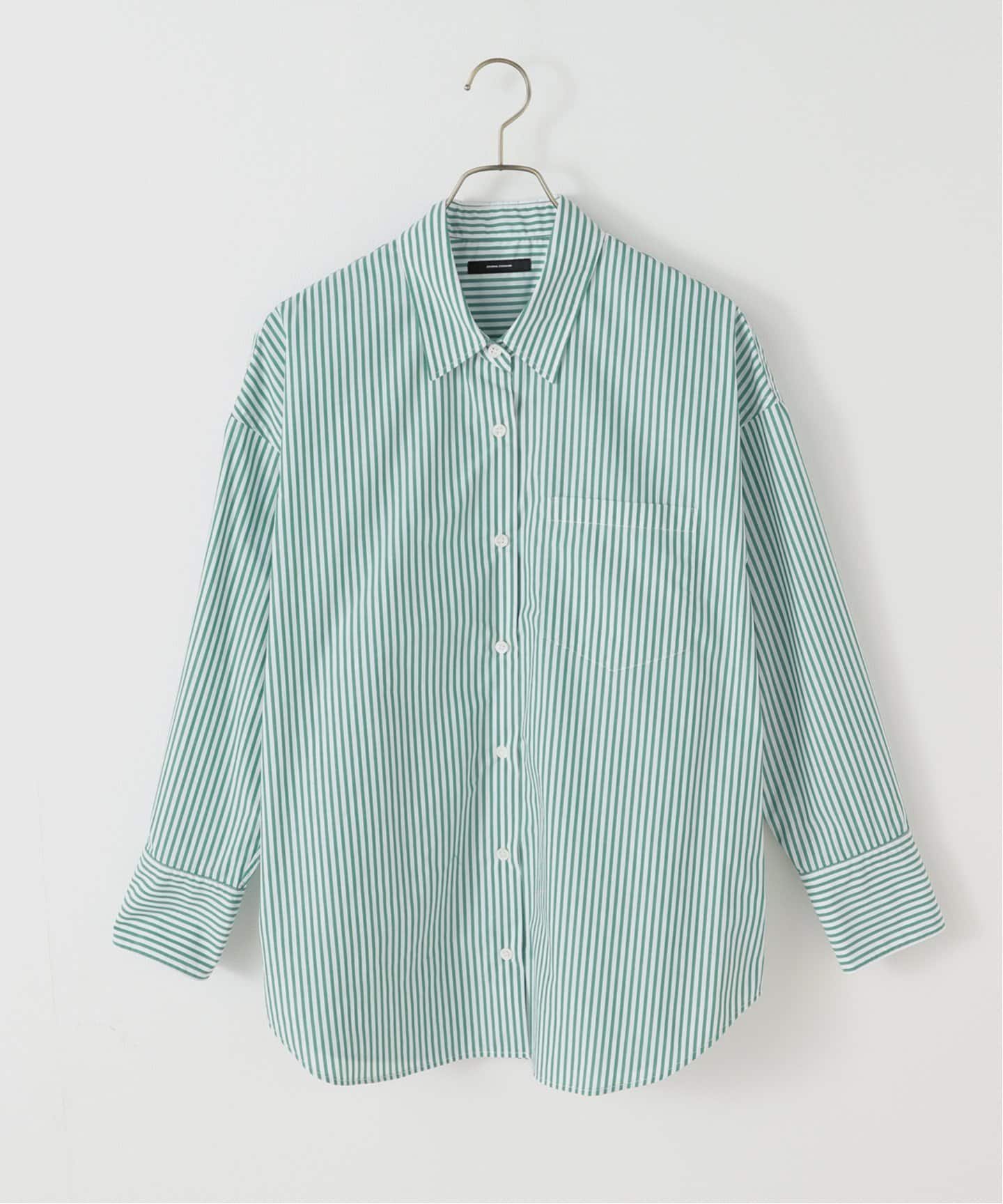 【ジャーナルスタンダード/JOURNAL STANDARD】のAPESCO TCタイプライターシャツ インテリア・キッズ・メンズ・レディースファッション・服の通販 founy(ファニー) 　ファッション　Fashion　レディースファッション　Fashion for Women　トップス・カットソー　Cut & Sew Tops　シャツ・ブラウス・オフィスカジュアル　Elegant Blouses & Button-Ups　2025年　2025　2025春夏・S/S　Spring/Summer 2025 SS25　タイプライター　Typewriter Fabric, Crisp Cotton　ベーシック　Basic, Essential　レギュラー　Regular, Standard Fit　グリーン|ID: prp329100004577370 ipo3291000000033716054