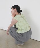 【リアン/Lian】のシャーリングホックプルオーバー 人気、トレンドファッション・服の通販 founy(ファニー) ファッション Fashion レディースファッション Ladies' Fashion Online トップス・カットソー Tops/Tshirt プルオーバー Pullover シャーリング Shirring ノースリーブ No Sleeve ベスト Vest thumbnail グリーン|ID: prp329100004577375 ipo3291000000032611203