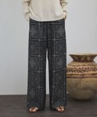 【サロン アダム エ ロペ/SALON adam et rope'】のmahalプリントリラックスパンツ ブラック(01)|ID: prp329100004577408 ipo3291000000032610974