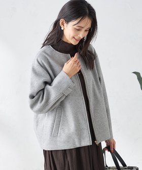 【アー ヴェー ヴェー/a.v.v】のノーカラーコクーンジャケット 人気、トレンドファッション・服の通販 founy(ファニー) ファッション Fashion レディースファッション Fashion for Women アウター Coat / Outerwear Collection レディースジャケット・軽アウター Jackets なめらか Smooth, Silky Texture コンパクト Compact, Small Size シンプル Simple, Minimal ジャケット Jacket, Outerwear スタイリッシュ Stylish, Fashionable フェミニン Feminine, Girly ブルゾン Blouson, Bomber Jacket メルトン Melton, Heavy Wool ロング Long, Long-Length 再入荷 Restock / Back in Stock ビジネス 仕事 通勤 Business / Work / Commuting |ID:prp329100004577423