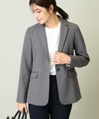 【アー ヴェー ヴェー/a.v.v】の【洗える/イージーケア/UVカット/ストレッチ】スカルノテックステーラードジャケット ライトグレー|ID: prp329100004577429 ipo3291000000032749956