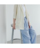 【アーバンリサーチ/URBAN RESEARCH】の『接触冷感』Naiaアセテートハーフスリーブジャケット IVORY|ID: prp329100004577456 ipo3291000000032422137