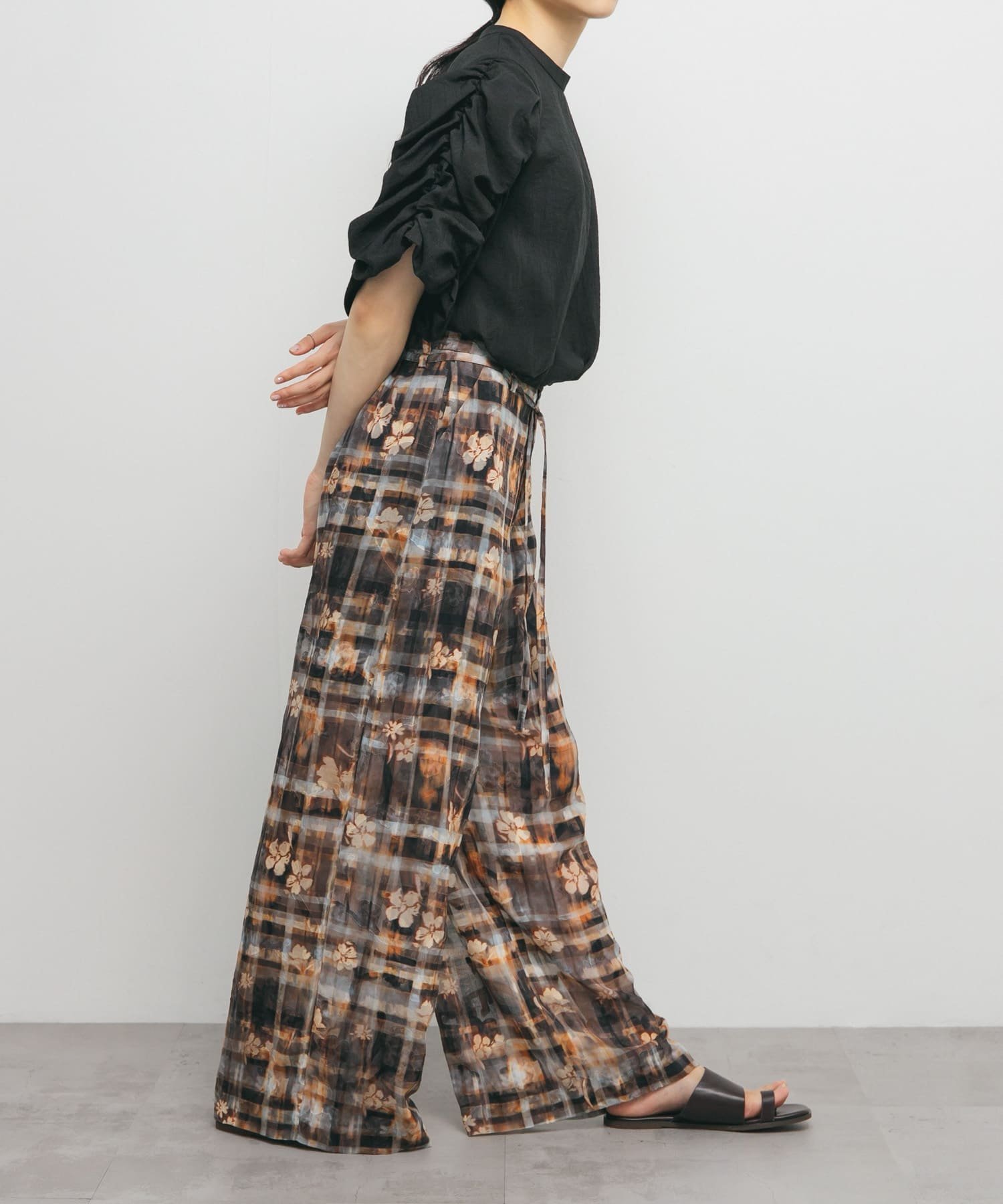 【ケービーエフ/KBF / URBAN RESEARCH】のシアージャガードワイドパンツ インテリア・キッズ・メンズ・レディースファッション・服の通販 founy(ファニー) 　ファッション　Fashion　レディースファッション　Fashion for Women　パンツ　Pants & Trousers　2025年　2025　2025春夏・S/S　Spring/Summer 2025 SS25　アクセサリー　Fashion Accessories　チェック　Check, Plaid, Tartan　ワイド　Wide, Wide Fit　夏　Summer　S/S・春夏　SS, Spring/Summer, Warm Season　ORANGE MIX|ID: prp329100004577478 ipo3291000000033058475