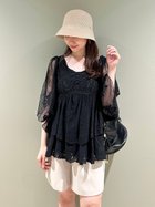 【スナイデル/SNIDEL】のエンブロイダリーチュニックブラウス 人気、トレンドファッション・服の通販 founy(ファニー) ファッション Fashion レディースファッション WOMEN トップス・カットソー Tops/Tshirt シャツ/ブラウス Shirts/Blouses エアリー Airy エレガント 上品 Elegant チュール Tulle トレンド Trend フェミニン Feminine リュクス Luxe レース Race ロマンティック Romantic thumbnail BLK[009]|ID: prp329100004577482 ipo3291000000032422336