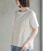 【アールピーエス/rps】のTシャツSETカギ針ビスチェアンサンブル アイボリー|ID: prp329100004577485 ipo3291000000032745380