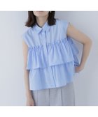 【ナチュラル ビューティー ベーシック/NATURAL BEAUTY BASIC】のティアードフリルシャツ 人気、トレンドファッション・服の通販 founy(ファニー) ファッション Fashion レディースファッション Ladies' Fashion Online トップス・カットソー Tops/Tshirt シャツ/ブラウス Shirts/Blouses おすすめ Recommend シンプル Simple スタイリッシュ Stylish デニム Denim フリル Frills thumbnail ブルー|ID: prp329100004577501 ipo3291000000032643908